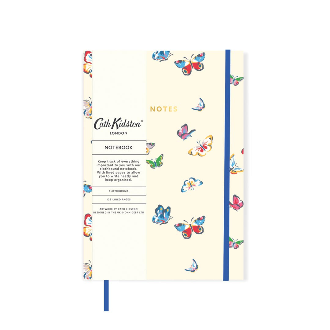 Autumn Butterflies A5 Clothbound Notebook