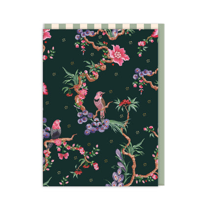 Birds and Berries Mini Greeting Card (Pack of 6)