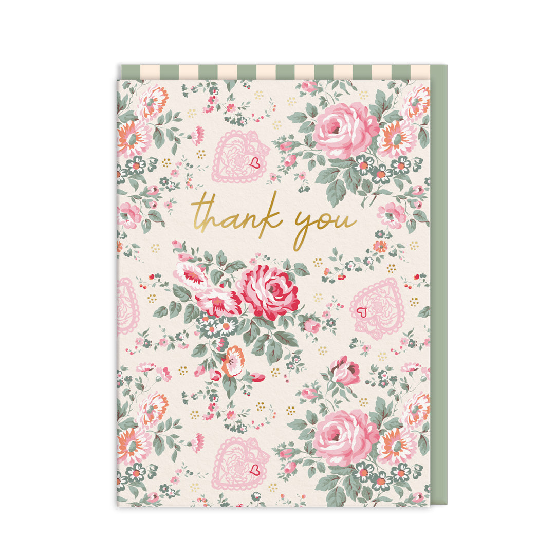 Hackney Rose Mini Greeting Card (Pack of 6)