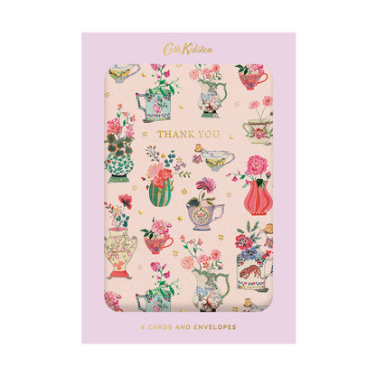 Thank You Vases Greeting Cards (Pack of 6)