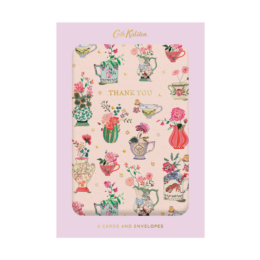 Thank You Vases Greeting Cards (Pack of 6)
