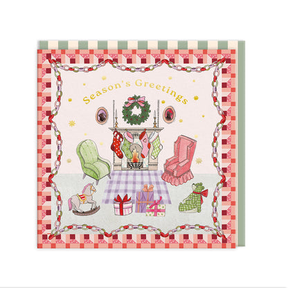 Cath Kidston x 3 Designs Greeting Card Square (Pack of 9)