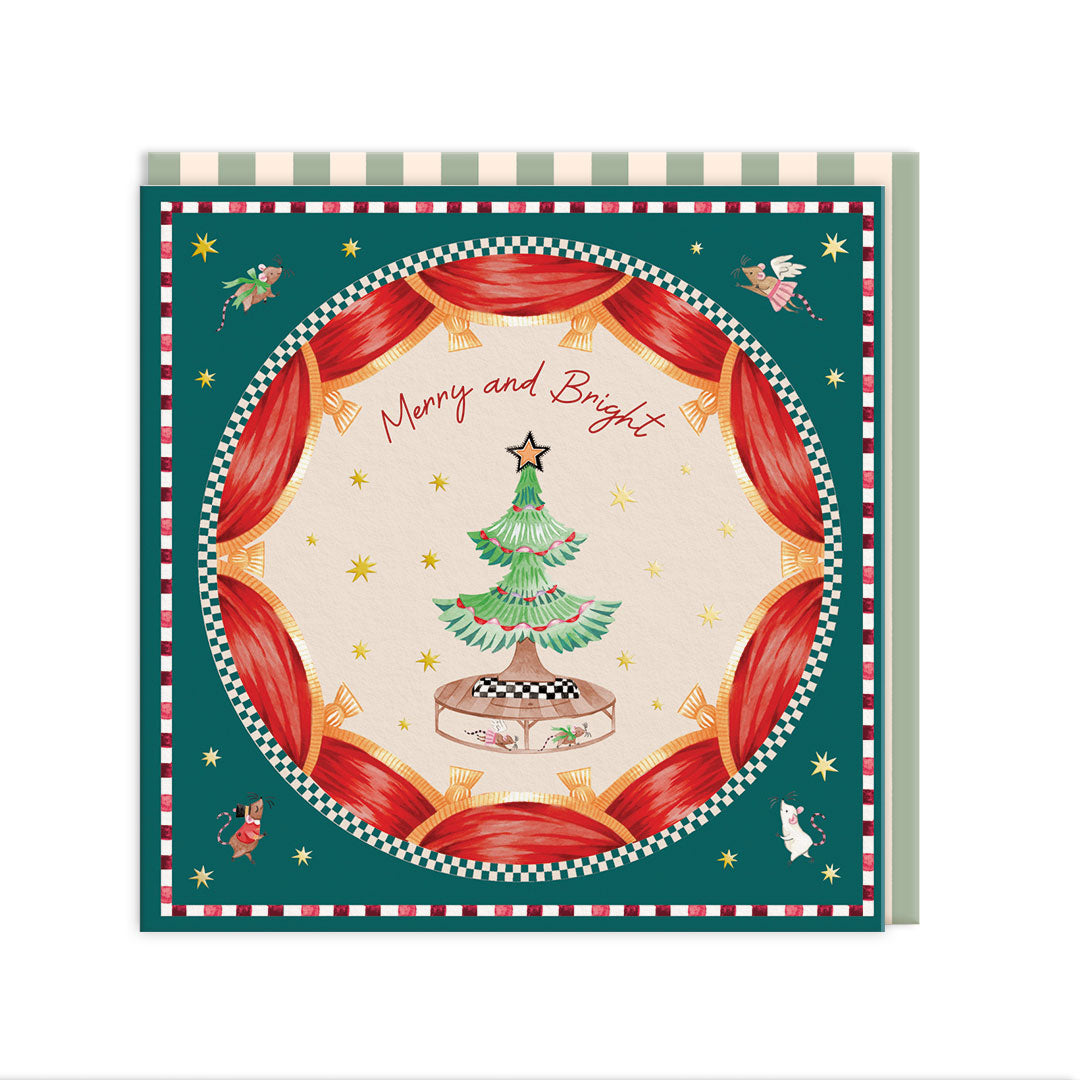 Cath Kidston x 3 Nutcracker Designs Greeting Card Square (Pack of 9)