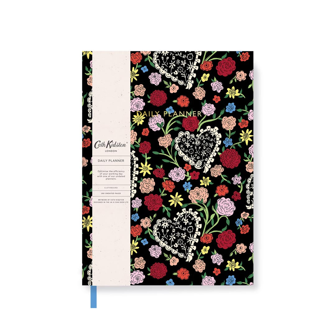 Cath Kidston Lacy Hearts Daily Planner