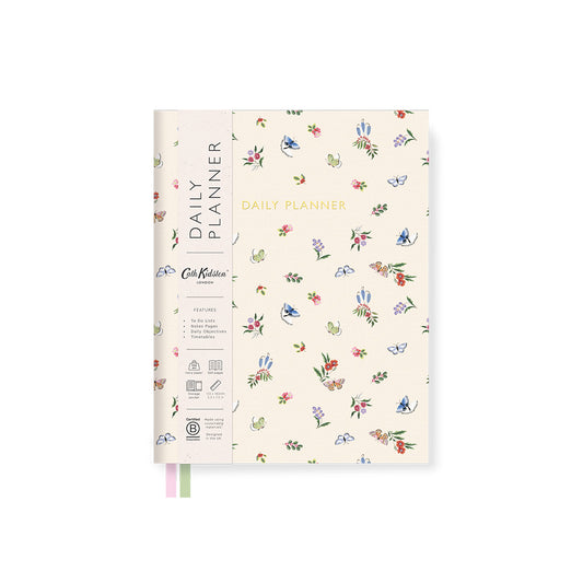 Pink Butterfly B6 Fabric Daily Planner