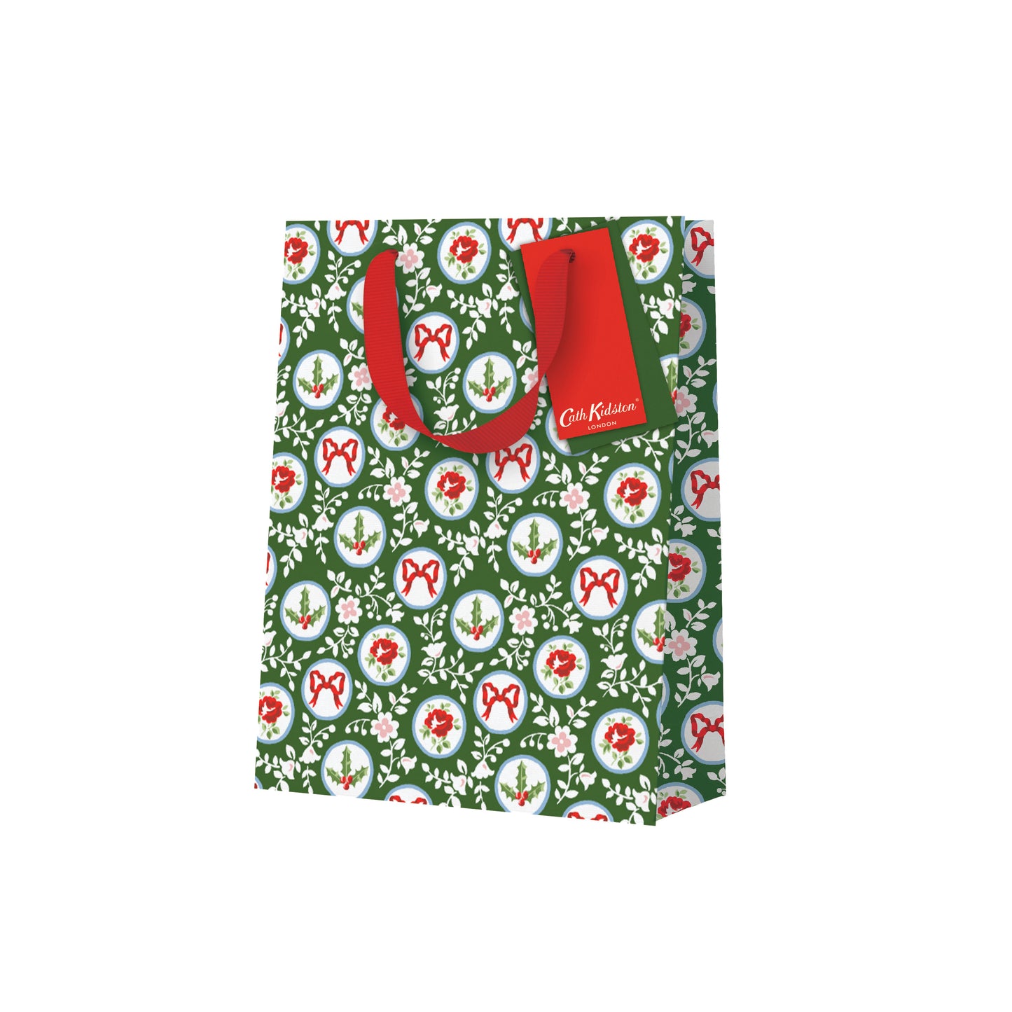 Holly and Roses Small Gift Bag