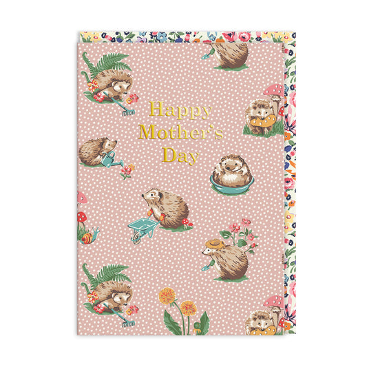 Hedgehogs Mother's Day Card