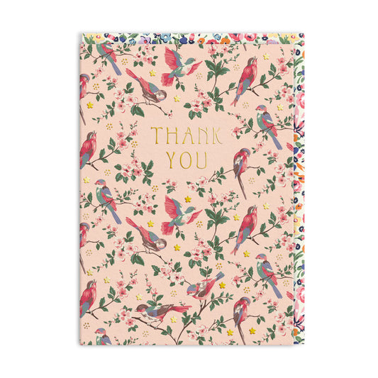 Garden Birds Thank you Card