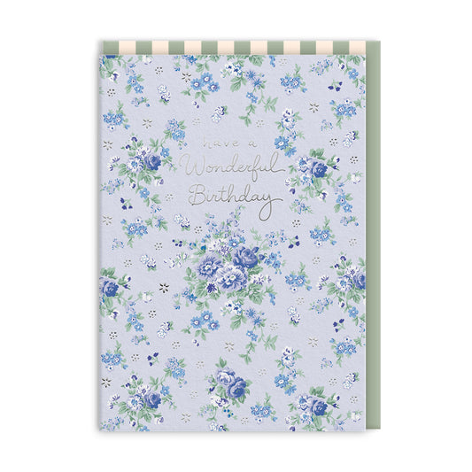Wonderful Birthday Posy Greeting Card