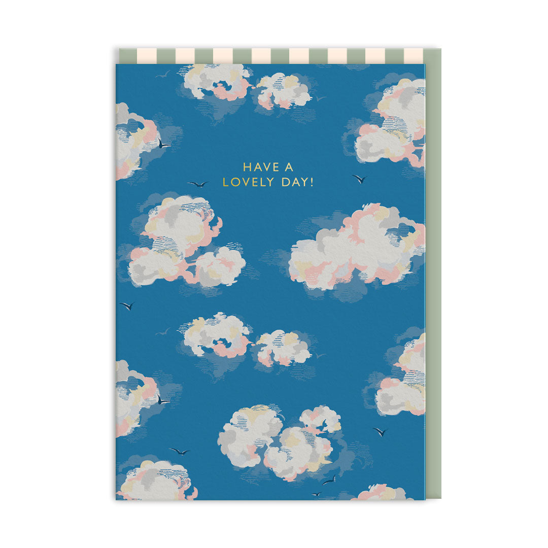 Have A Lovely Day Clouds Greeting Card