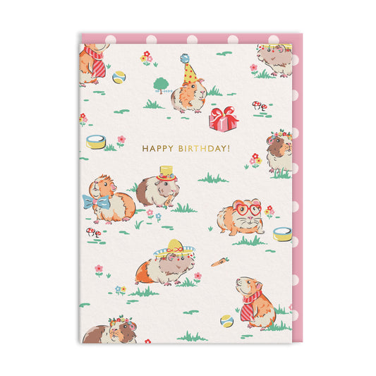 Guinea Pig Happy Birthday Card