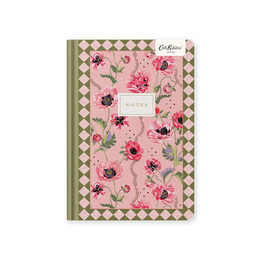 Pink Poppies Premium Hardback Notebook