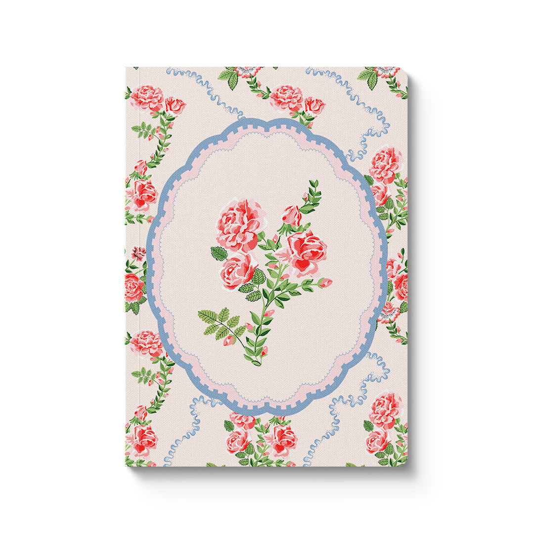 Rose Flutter Vignette A6 Premium Paperback Notebook