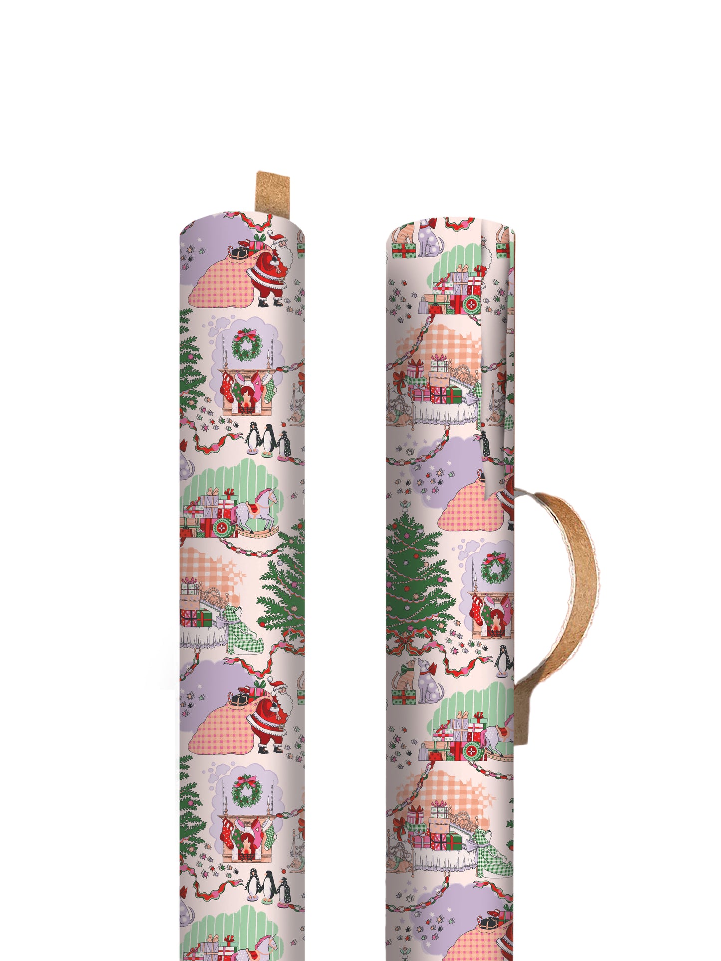 Holly and Roses Roll Wrap