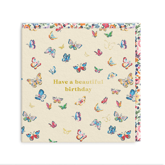Butterflies Mini Square Greeting Card