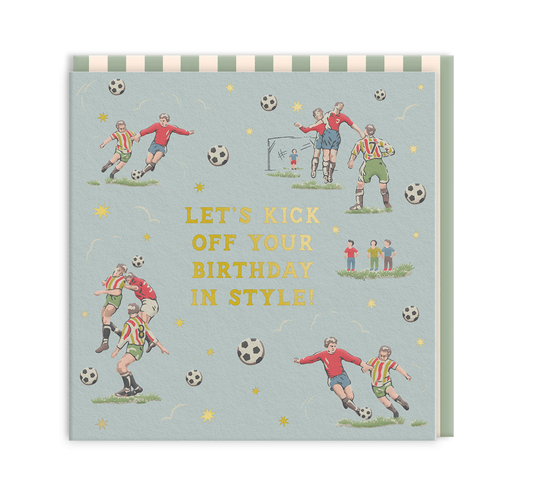 Birthday in Style Mini Square Greeting Card
