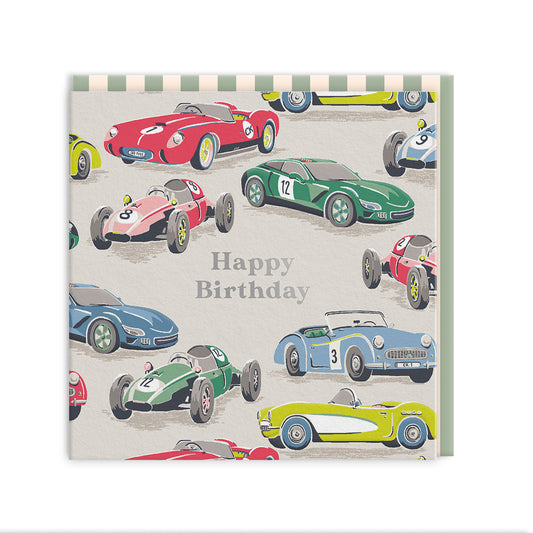 Cars Mini Square Greeting Card