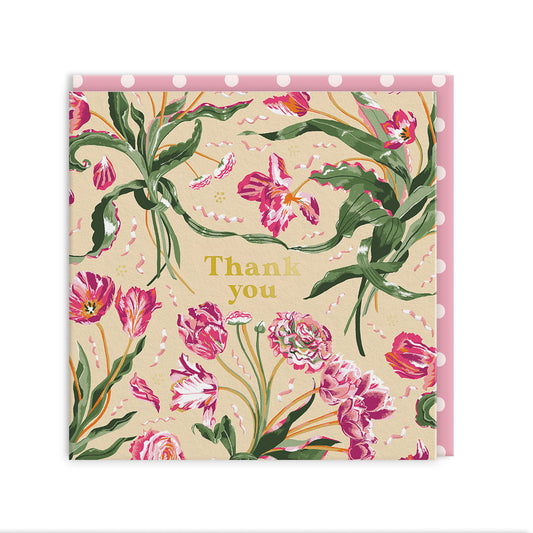 Thank You Mini Square Greeting Card