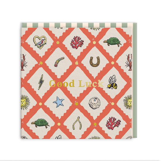 Lucky Charm Mini Square Greeting Card