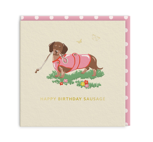 Dachshund Mini Square Greeting Card