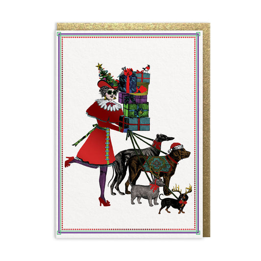 Christmas Shopping Greeting Card