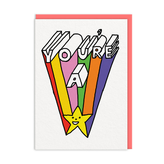 You're A Star Rainbow Greeting Card