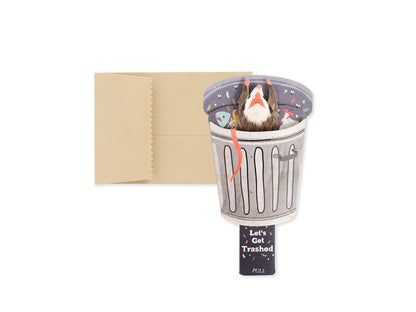 Trash 3D Pop Up Greeting Card