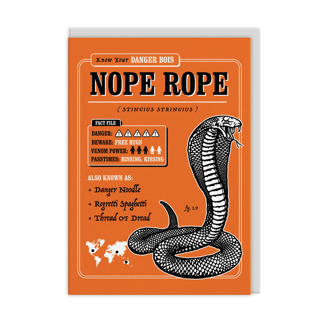 Nope Rope Greeting Card – Ohh Deer