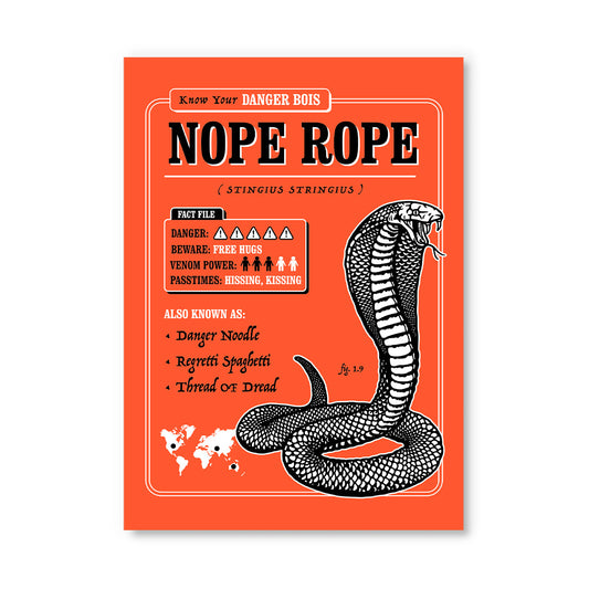 Nope Rope Postcard
