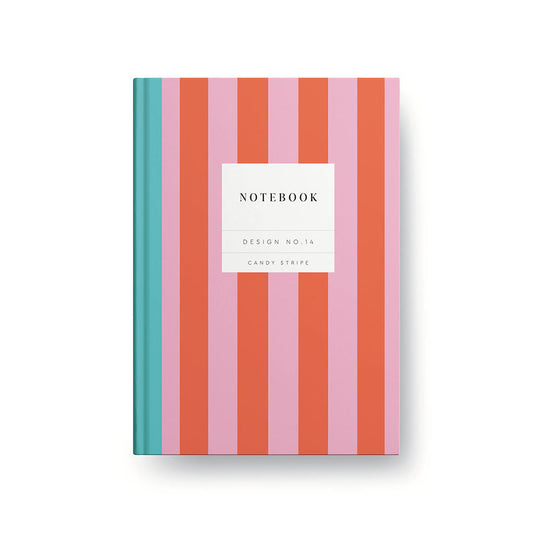 Design No.14 Candy Stripe Hardback Notebook