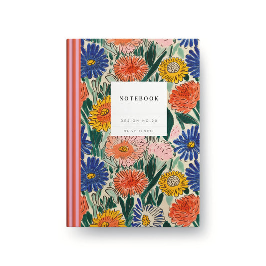 Design No.20 Naive Floral Hardback Notebook