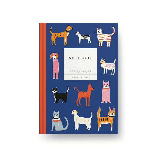 Design No.33 Furry Friends Hardback Notebook