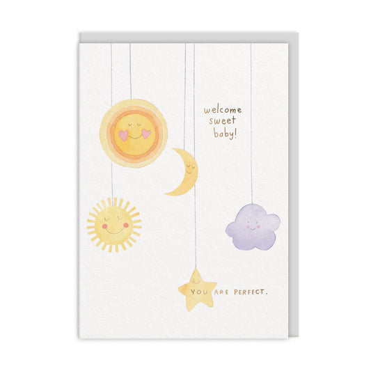 Welcome Sweet Baby Greeting Card