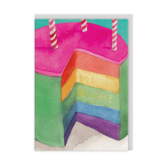 Rainbow Cake Birthday Card
