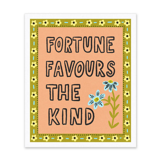 Fortune Favours Riso Print (10x12)