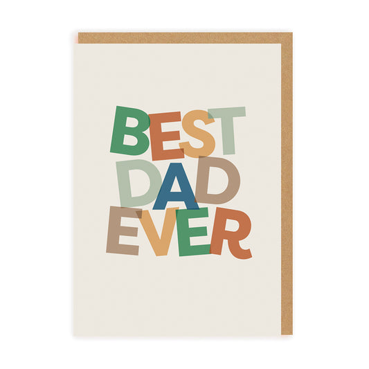 Father's Day Card with "Best Dad Ever" on the front