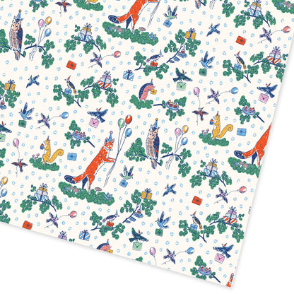 Woodland Party Single Roll Wrap