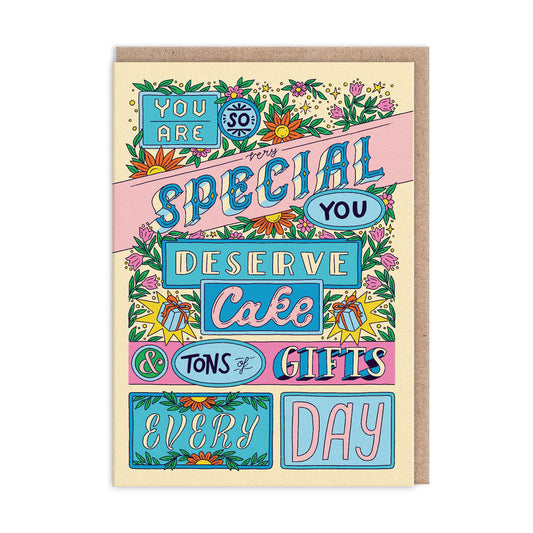 You Deserve Cake Greeting Card