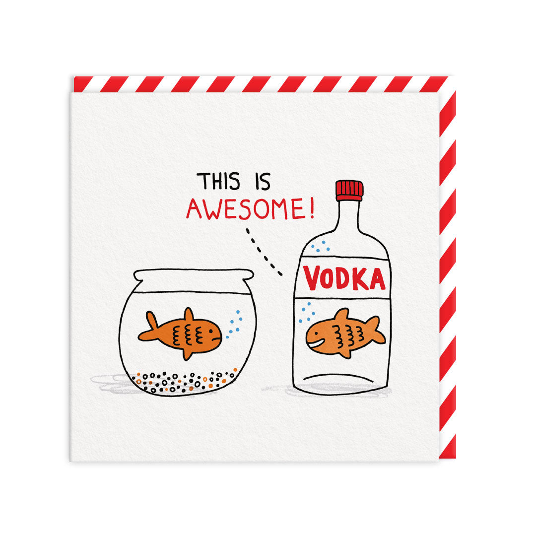 Vodka Goldfish Card