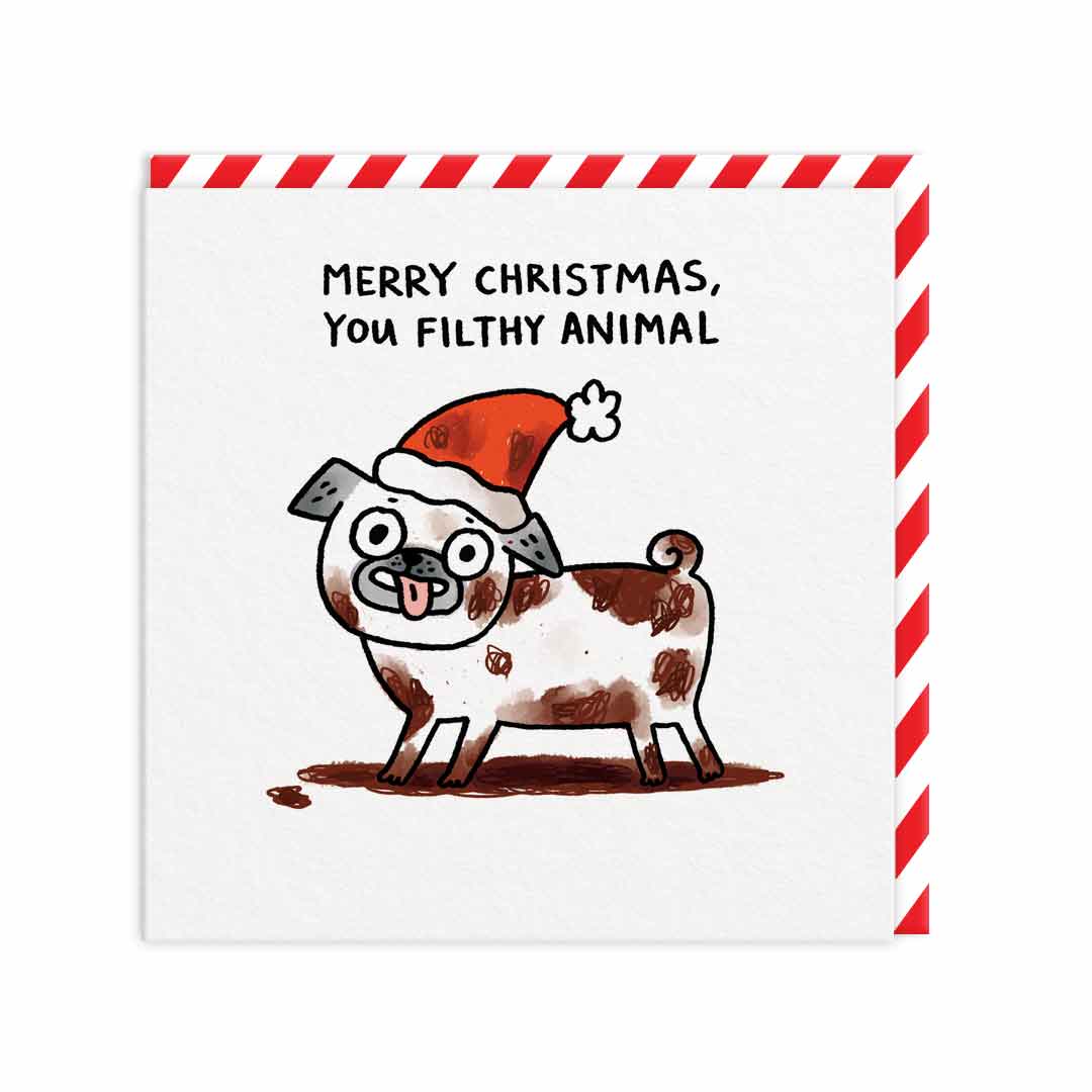 Merry Christmas You Filthy Animal Card