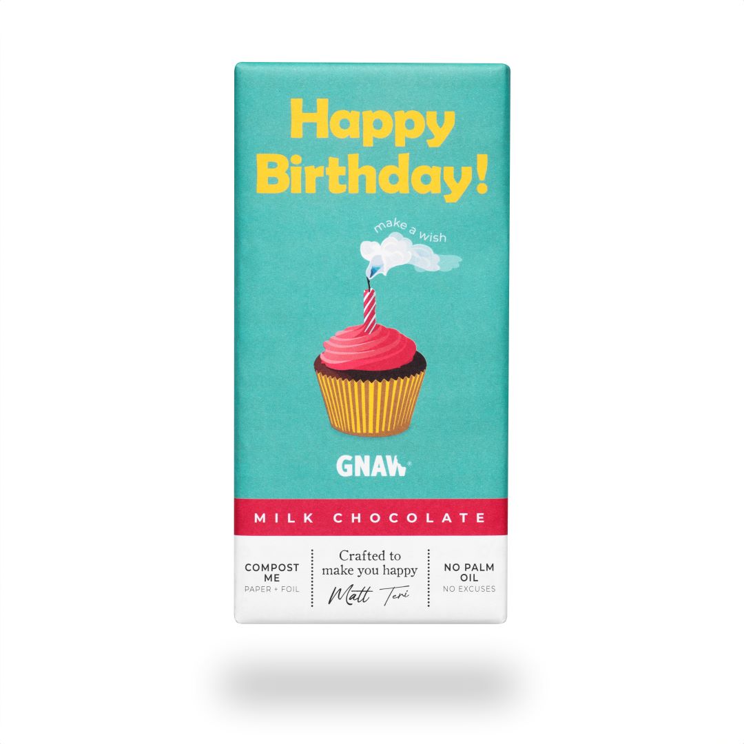 'Happy Birthday' Milk Chocolate Gift Bar