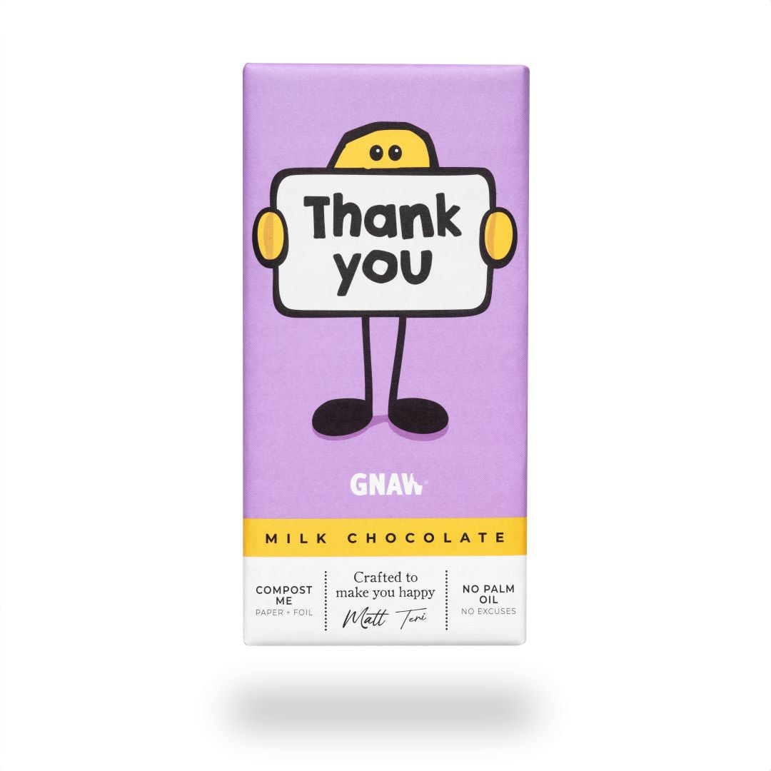 'Thank You' Milk Chocolate Gift Bar