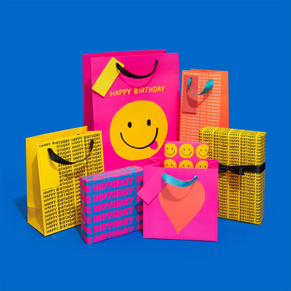 Smiley Gift Wrap 3m Roll