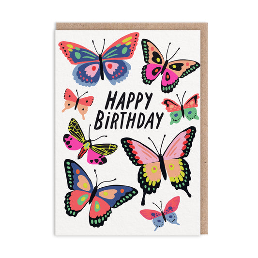 Butterflies Birthday Card