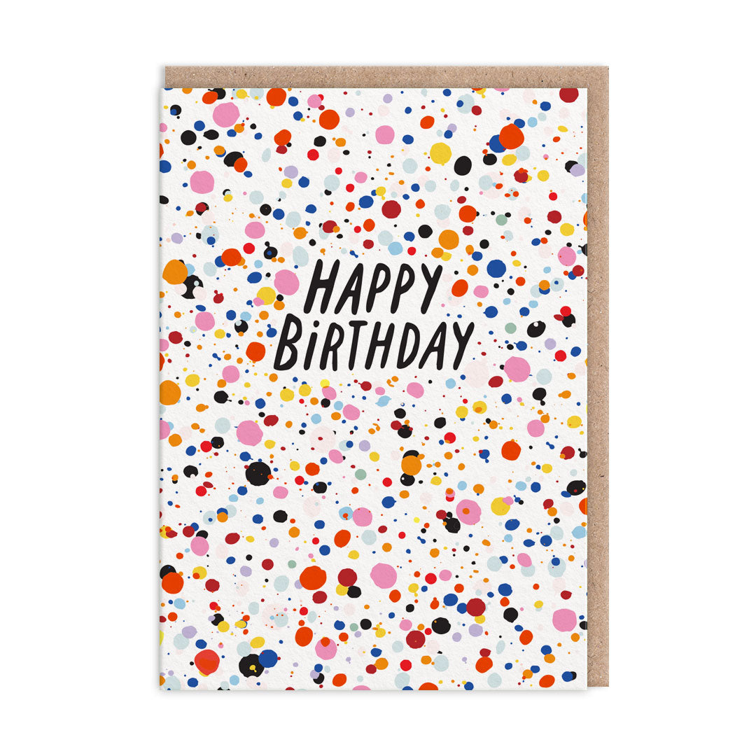 Splatter Birthday Card