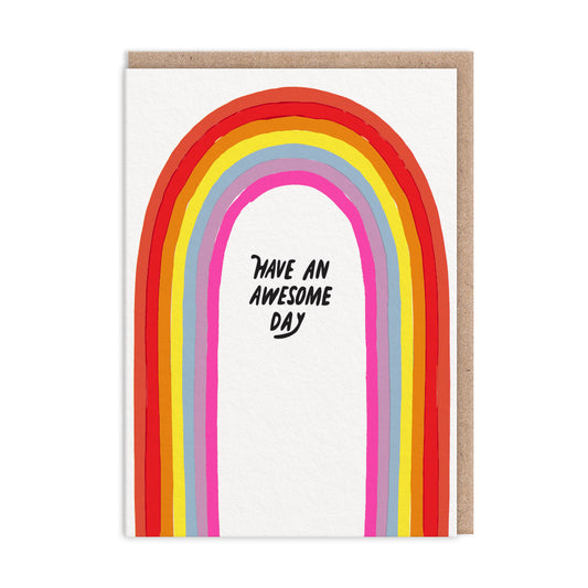 Rainbow Awesome Day Greeting Card