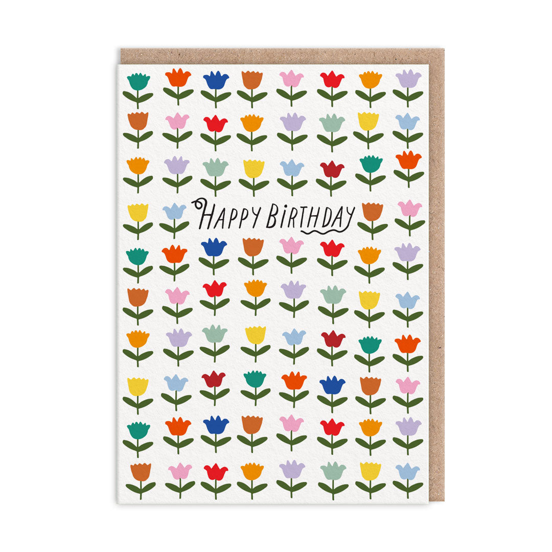 Tulips Birthday Card