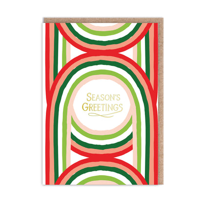 Pack of 9 Christmas Cards - Festive Patterns