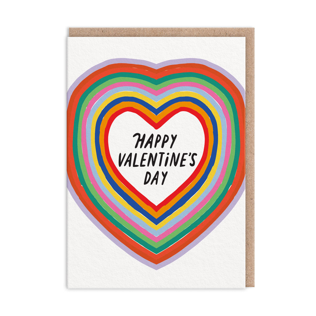Rainbow Heart Greeting Card