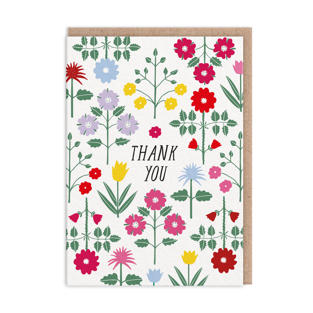 Floral Pattern Thank You Card - Hartland | Ohh Deer